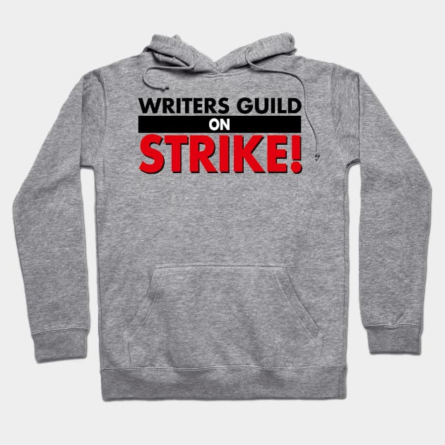 writers guild on strikes! Hoodie by barbados